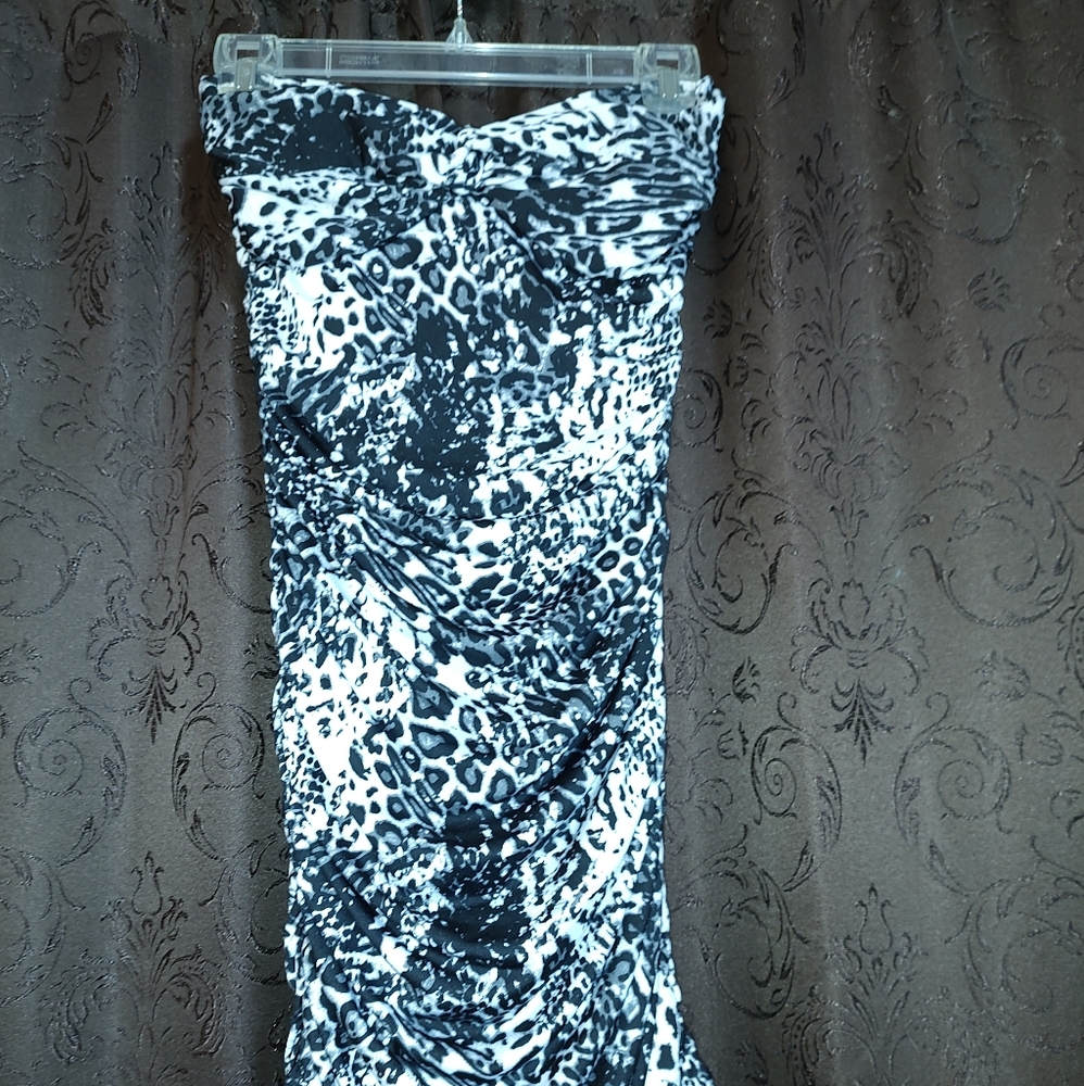 Derek heart couture strapless dress